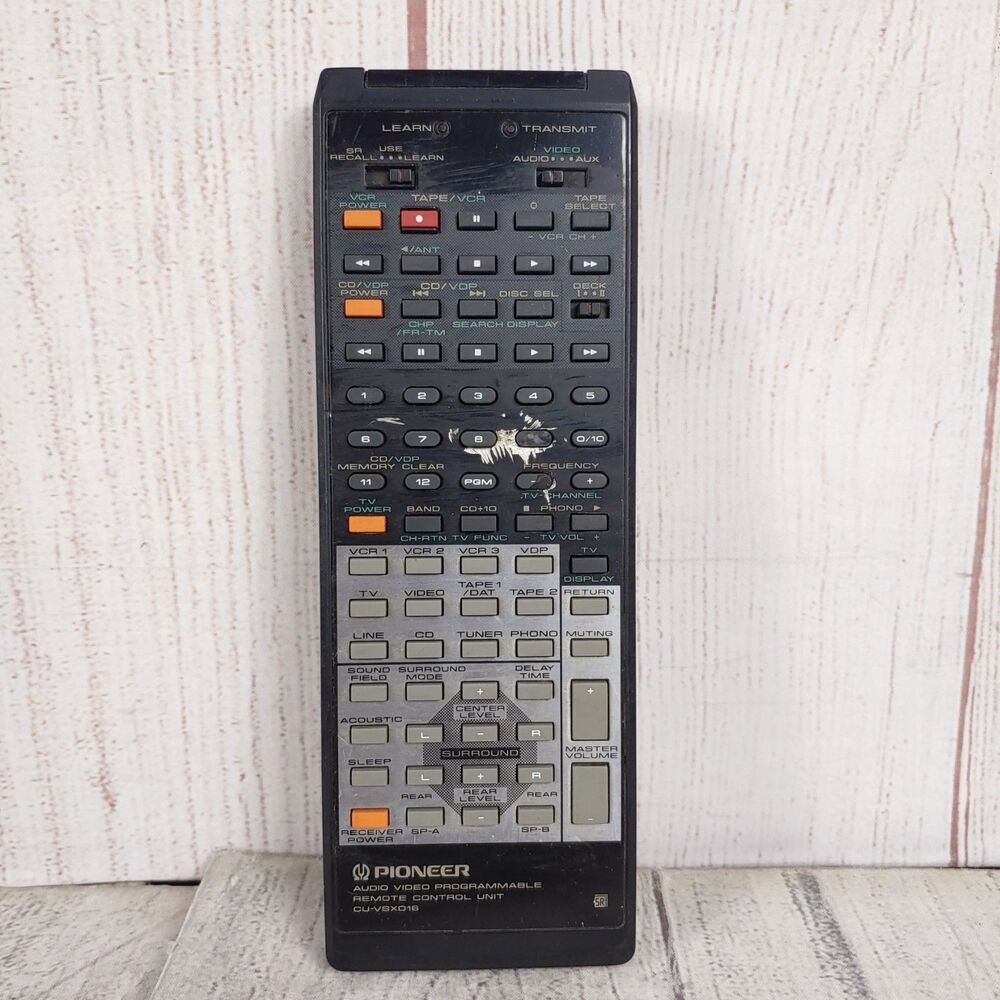 Authentic OEM Pioneer CU-VSX016 Remote - Audio / Video Programmable Control Unit